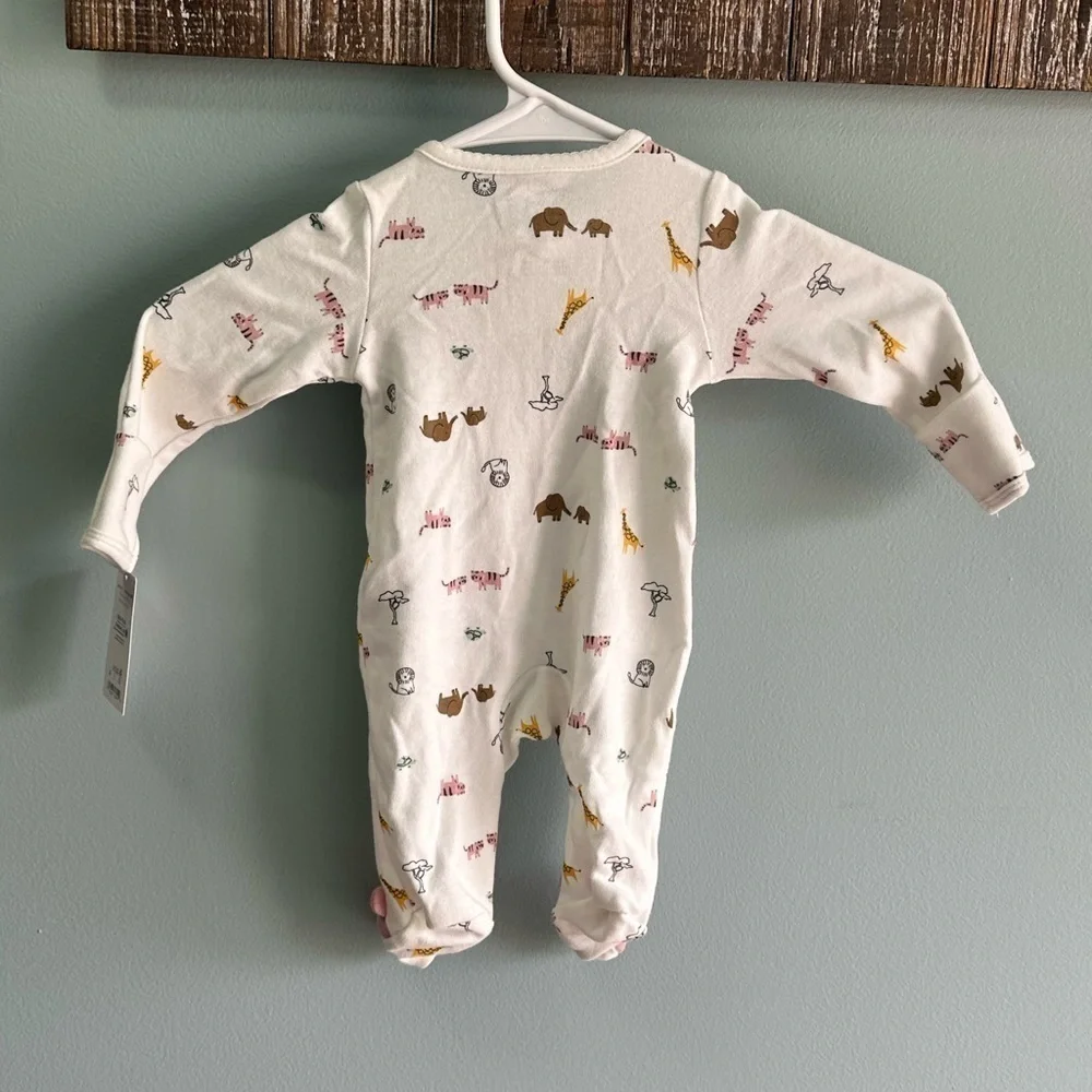 Newborn Just One you made by Carter’s 2-Way Zip Cotton Sleep & Play Pajamas